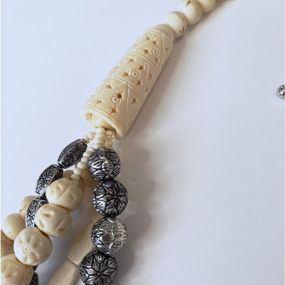 CHICO’S • boho beaded statement necklace - Picture 7 of 9